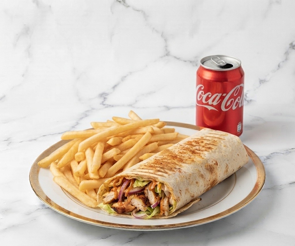 Peri Peri Wrap & Can Drink